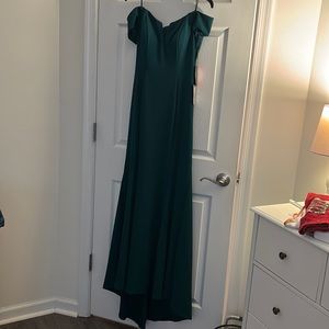 Emerald green formal dress